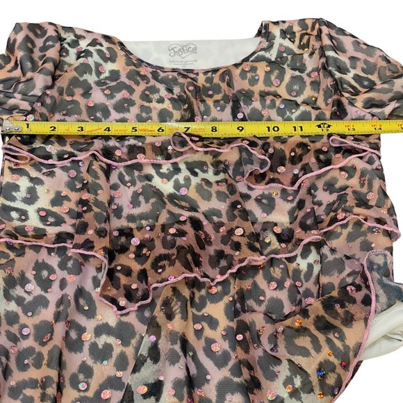 Girls JusticeTop with Ruffle Front and Sparkles - Picture 8 of 11